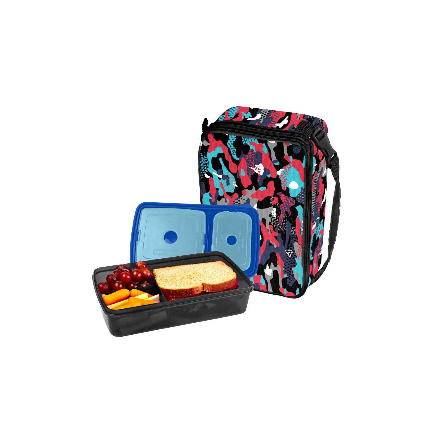 Fit & Fresh Bento Lunch Set, Red Jungle Camo