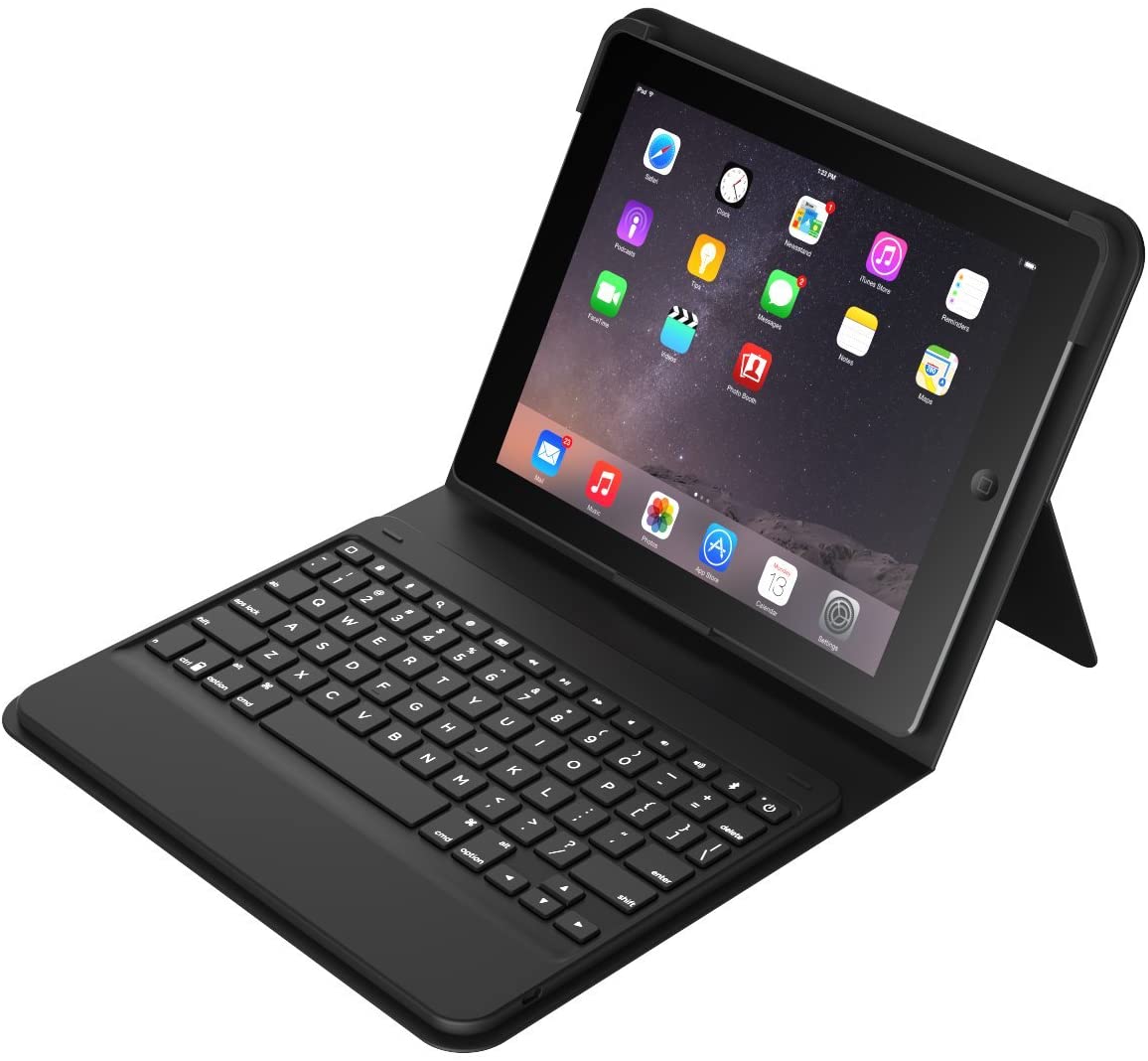 ZAGG Messenger Folio Case with Bluetooth Keyboard for iPad Air 2 Black