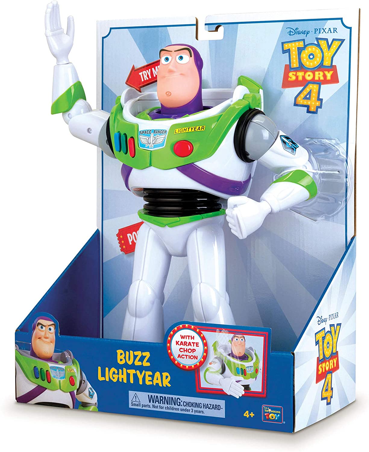 DISNEY Pixar Toy Story 4 Buzz Lightyear with Karate Chop Action