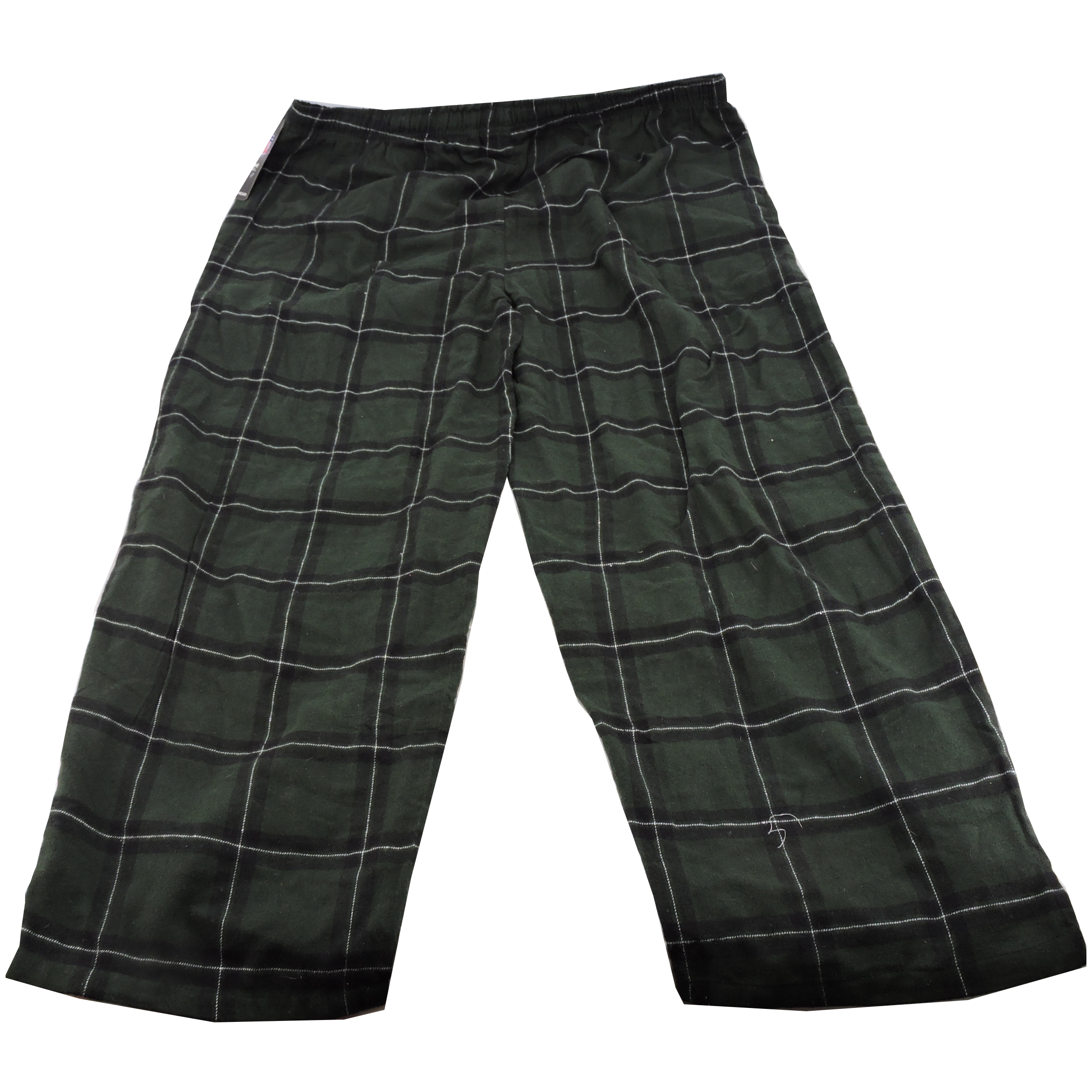 NFL New York Jets Men's ExtraLarge Flannel Plaid Pajama Pant with Left Leg Team Logo