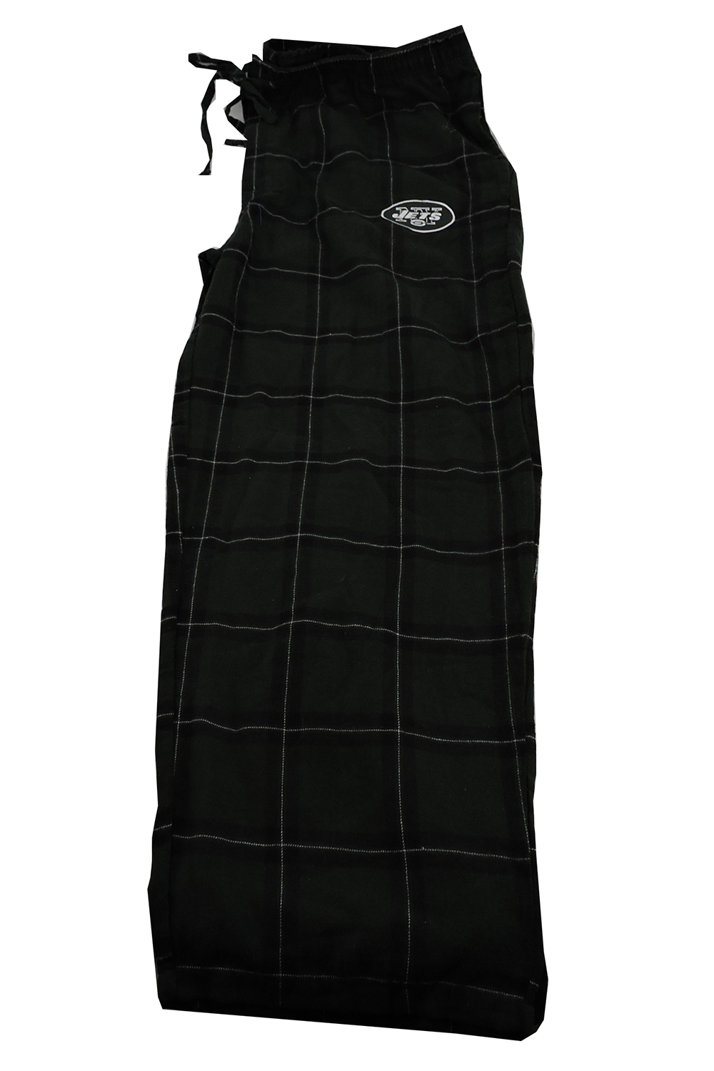 NFL New York Jets Men's ExtraLarge Flannel Plaid Pajama Pant with Left Leg Team Logo