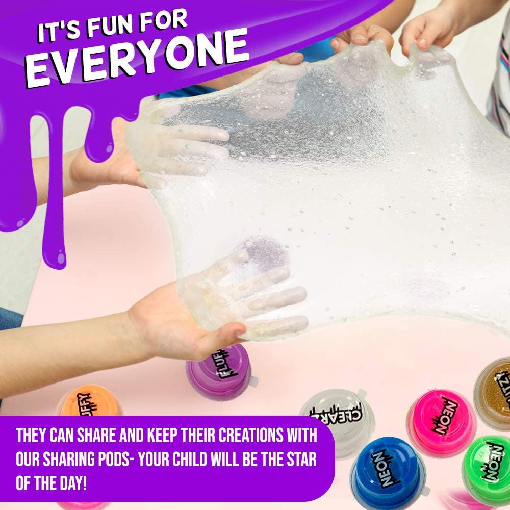 COMPOUND KINGS Oddly Satisfying Fluffy Relief Toy for Kids and Adults In Aqua