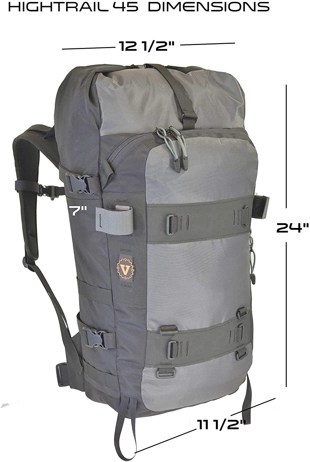 VERTICAL GEAR Hightrail 45 Backpack In Black
