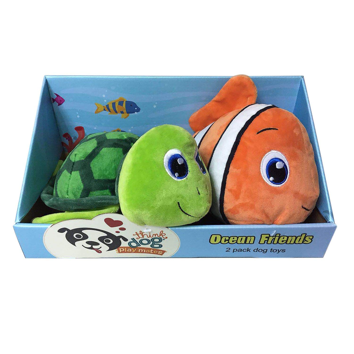 THINK DOG OCEAN FRIENDS TOYS 2 PK