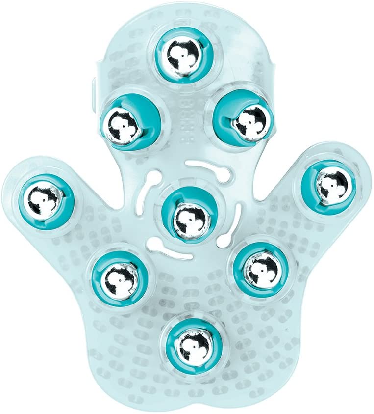 THERAWELL DIY Message Therapy Body Massaging Roller Glove In Blue/Teal