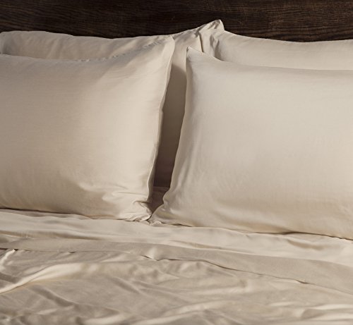 SHEEX 100% Viscose Made from Bamboo King Pillowcases in Ivory (Set of 2)