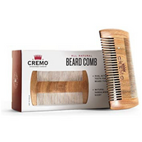 CREMO Premium DualSided Sandalwood Beard Comb Static & Snag Free 1ct
