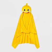 BABY SHARK Hooded Blanket in Yellow