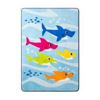 BABY SHARK Pinkfong Full Underwater Friends Bed Blanket