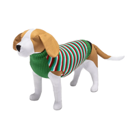 WONDERSHOP Green and Red Stripe Holiday Dog and Cat Sweater in Small