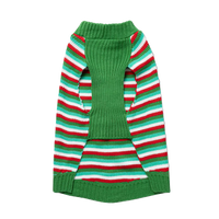 WONDERSHOP Green and Red Stripe Holiday Dog and Cat Sweater in XLarge