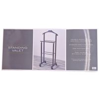 Men Suit Valet Stand with Shoe Organizer