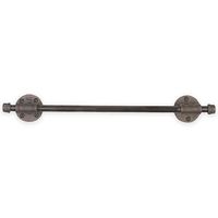 LDR Pipe Décor 18Inch Towel Bar in Black