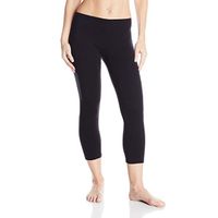 No nonsense Women's Cotton Capri Leggings In Black, Small