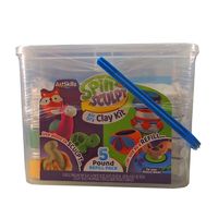 Artskills Spin Sculpt Airdry Clay Kit. 5 lbs. Refill Pack in Blue