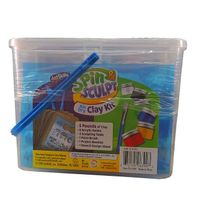 Artskills Spin Sculpt Airdry Clay Kit. 5 lbs. Refill Pack in Blue