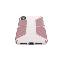 Speck Products Compatible Phone Case for Apple iPhone Xs Max, Presidio Grip Case, Veil White/Lipliner Pink