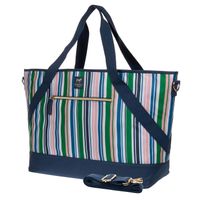 Dabney Lee Insulated Picnic Tote In Stripe