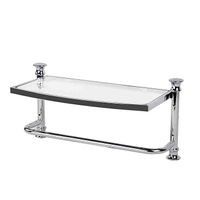 .ORG WALL SHELF WITH TOWEL BAR IN CHROME