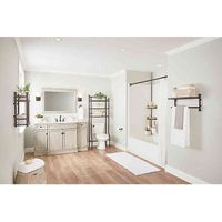 .ORG WALL SHELF WITH TOWEL BAR IN CHROME