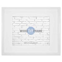 GALLERY 11INCH X 14INCH MATTED WOOD FRAME IN WHITE