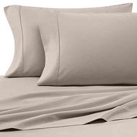 Heartland HomeGrown 400ThreadCount Solid Sateen Twin Sheet Set in Stone