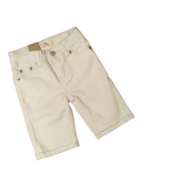 GIRLS LEVI'S BERMUDA SHORTS IN WHITE, 45 YEARS