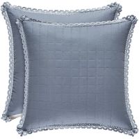 Piper & Wright Braylee Quilted Square Throw Pillow in Indigo
