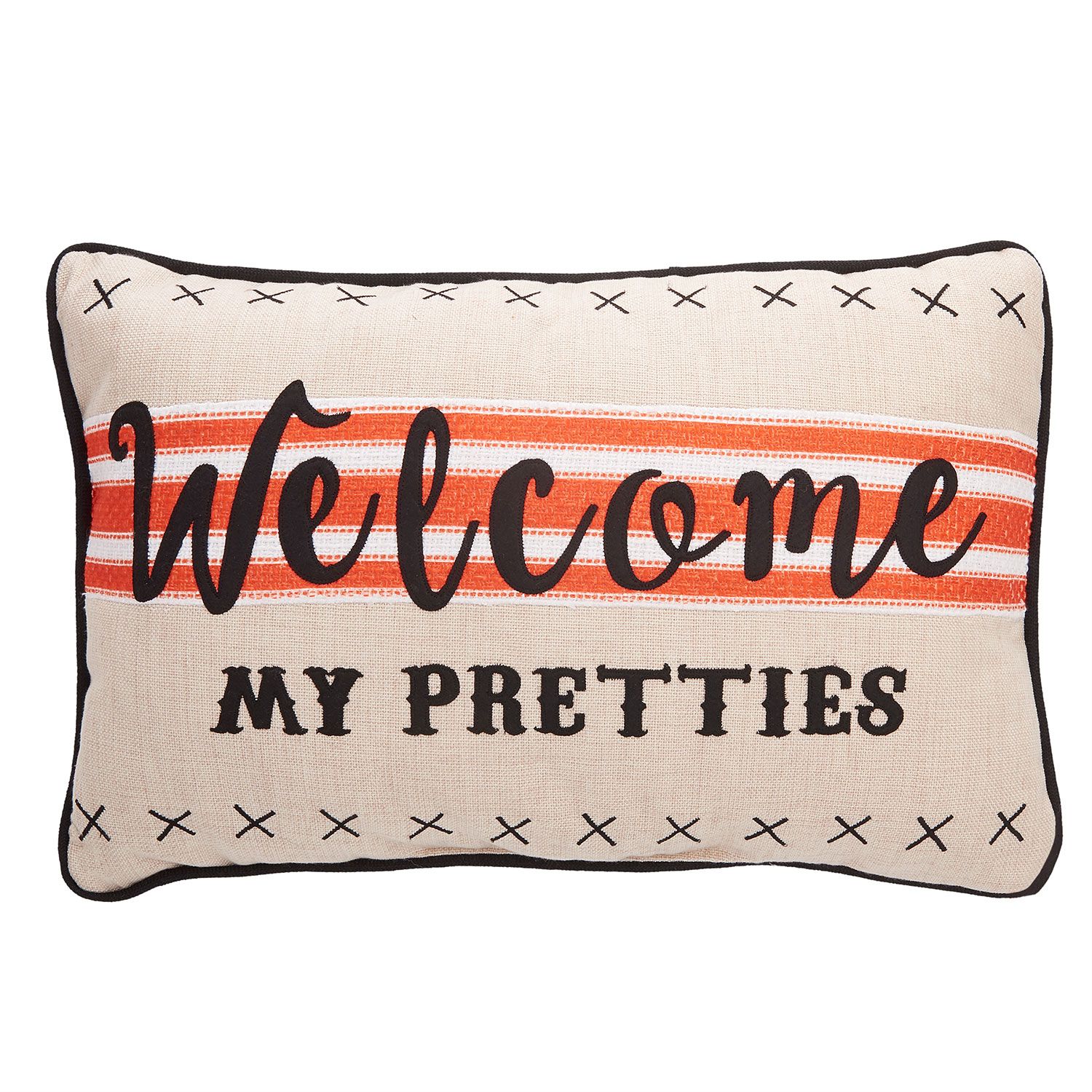 Member's Mark Festive Harvest Pillow "Welcome My Prettiest" 22W x 14L