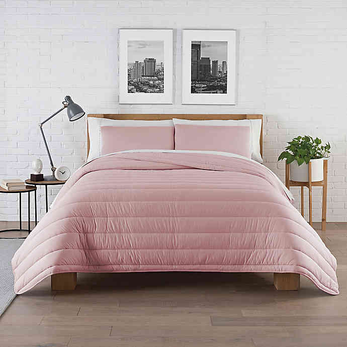Pure Beech Jersey Twin/Twin XL Comforter Set in Rose