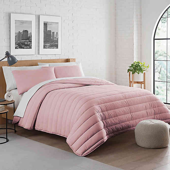 Pure Beech Jersey Twin/Twin XL Comforter Set in Rose