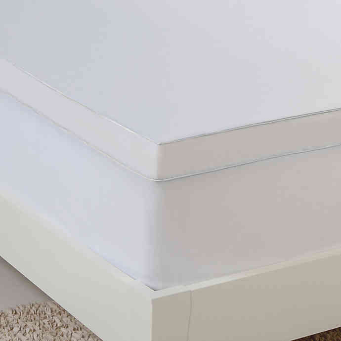 HYDRALUXE GEL MEMORY FOAM QUEEN MATTRESS TOPPER IN WHITE