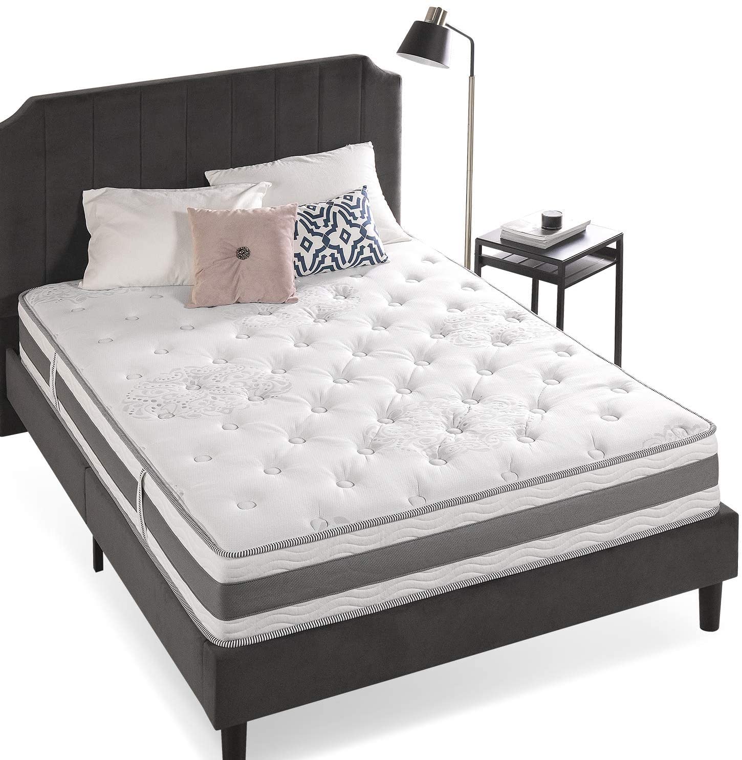 ZINUS Night Therapy Spring 10inch Fusion Gel Memory Foam Hybrid Twin Mattress