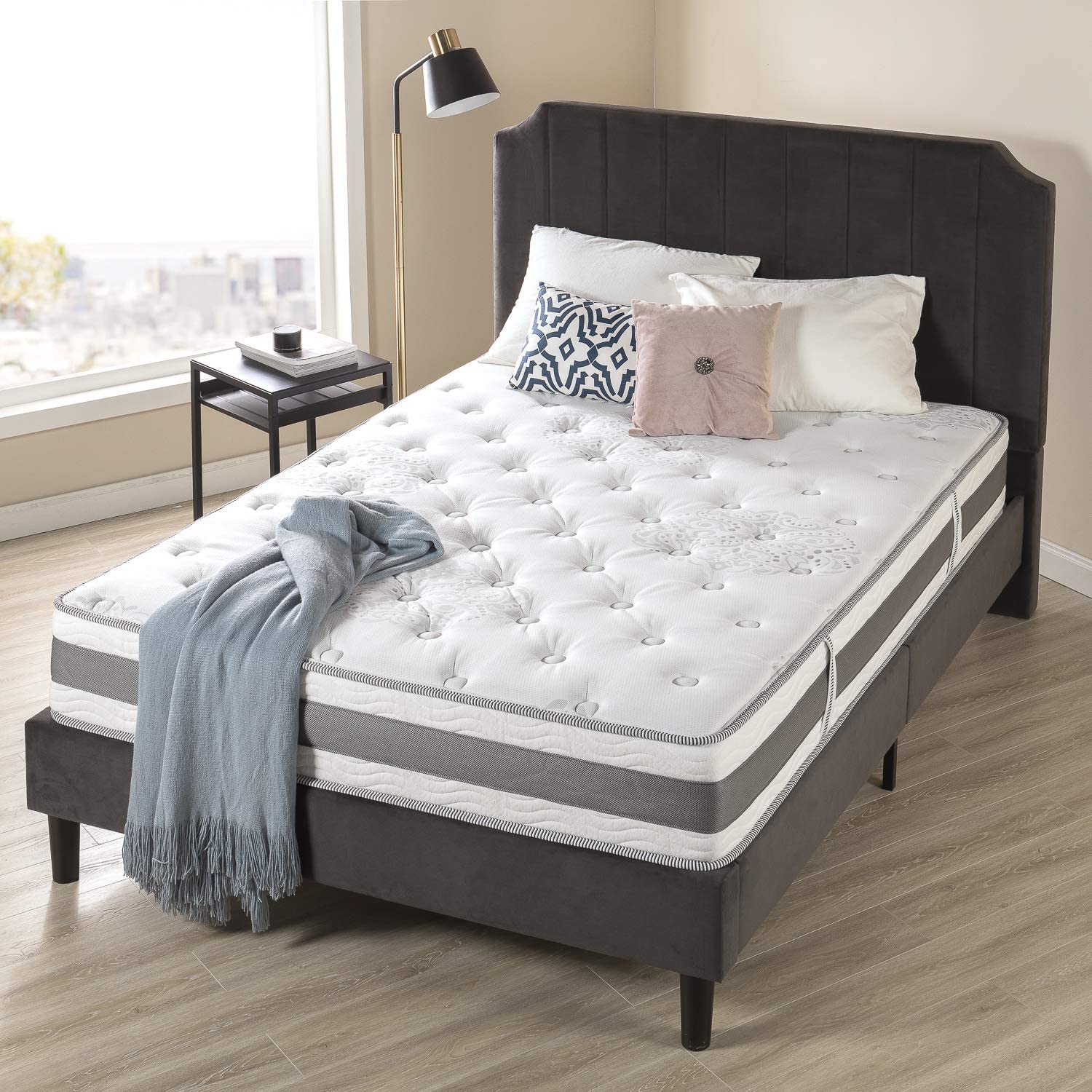 ZINUS Night Therapy Spring 10inch Fusion Gel Memory Foam Hybrid Twin Mattress