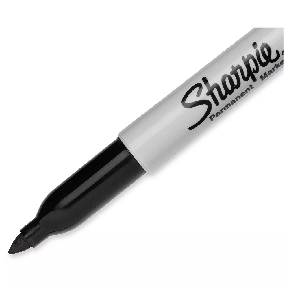 Sharpie Fine Tip Permanent Markers Black 10 counts + 2 Metalic Colors