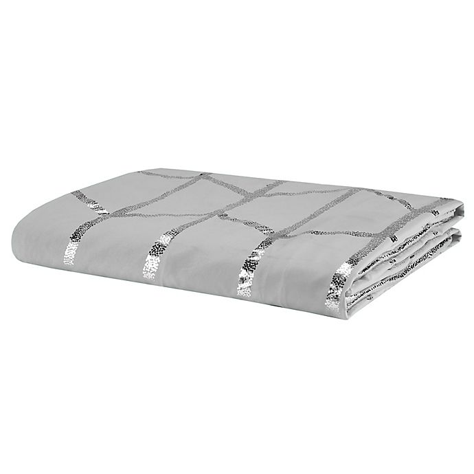 INTELLIGENT DESIGN RAINA 5PIECE KING/CALIFORNIA KING DUVET COVER SET IN GREY/SILVER