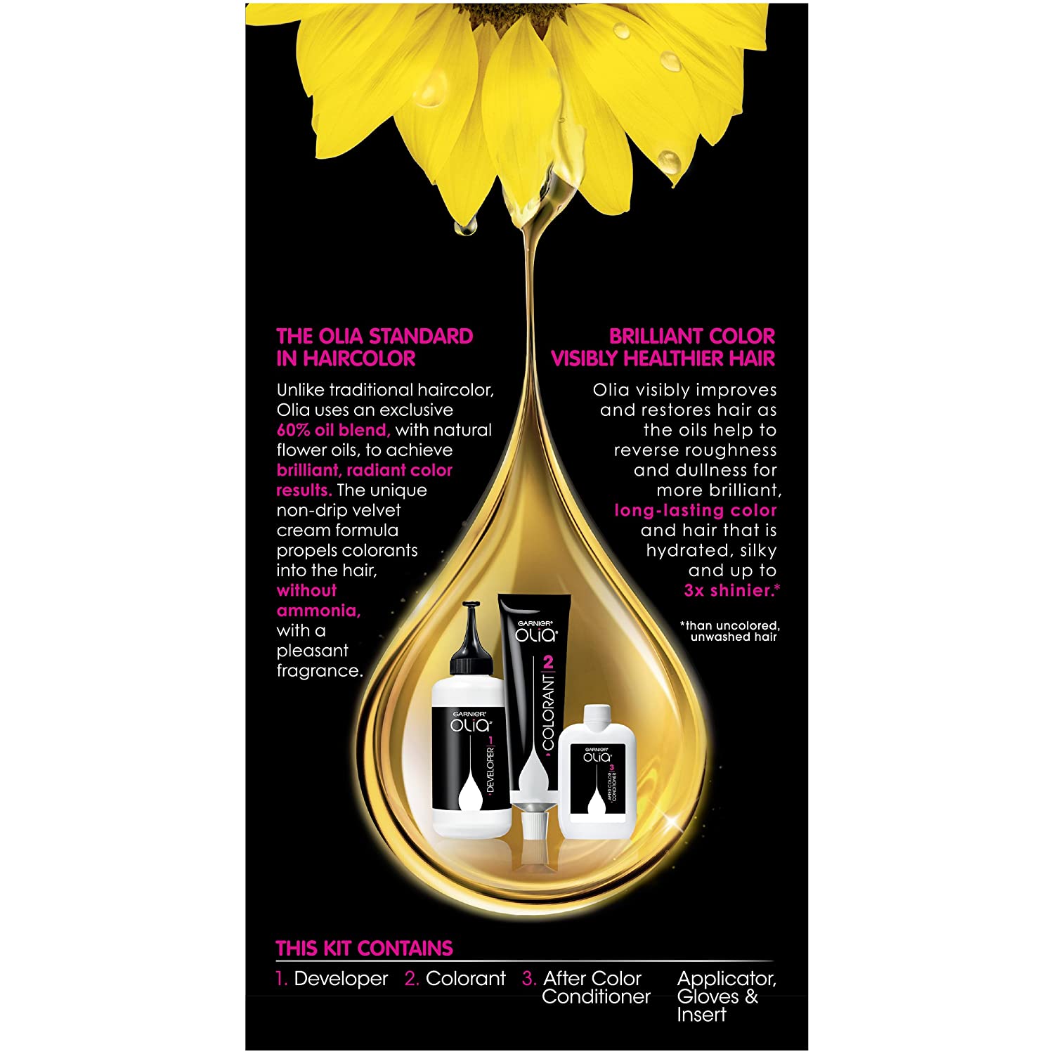 Garnier Olia Oil Permanent Hair Color 6.3 fl oz