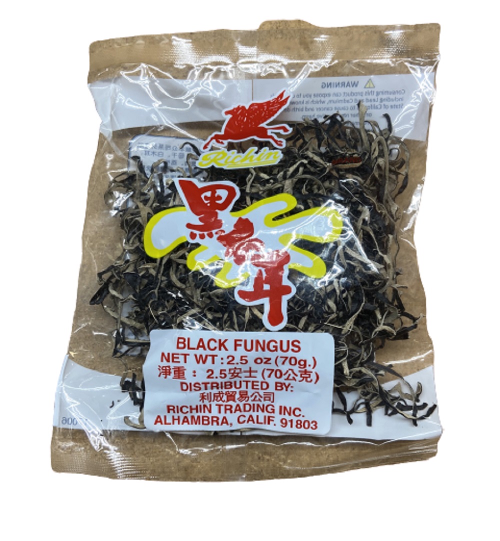 Richin Mushroom Black Fungus Strips, 2.5 oz.