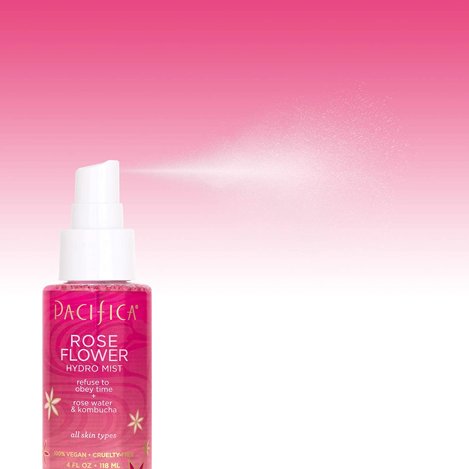 Pacifica Rose Flower Hydro Mist 4 fl oz