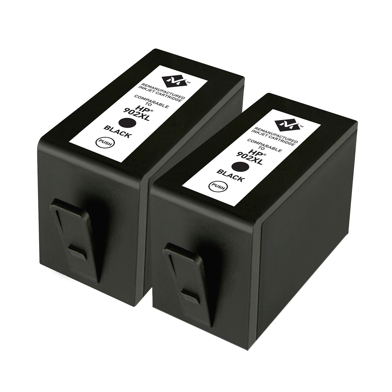 Member's Mark Remanufactured HP 902XL (2 Black Ink Cartridges)
