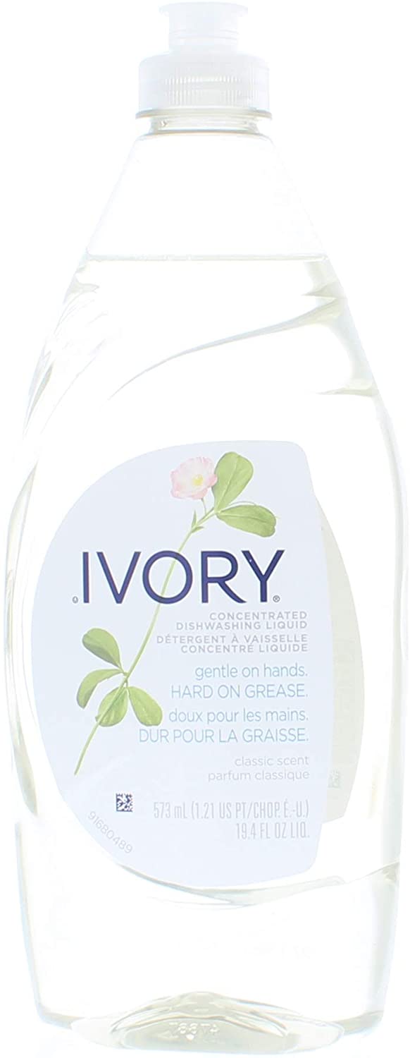 Ivory Concentrated Dishwashing Liquid, Classic Scent (19.4 Oz)