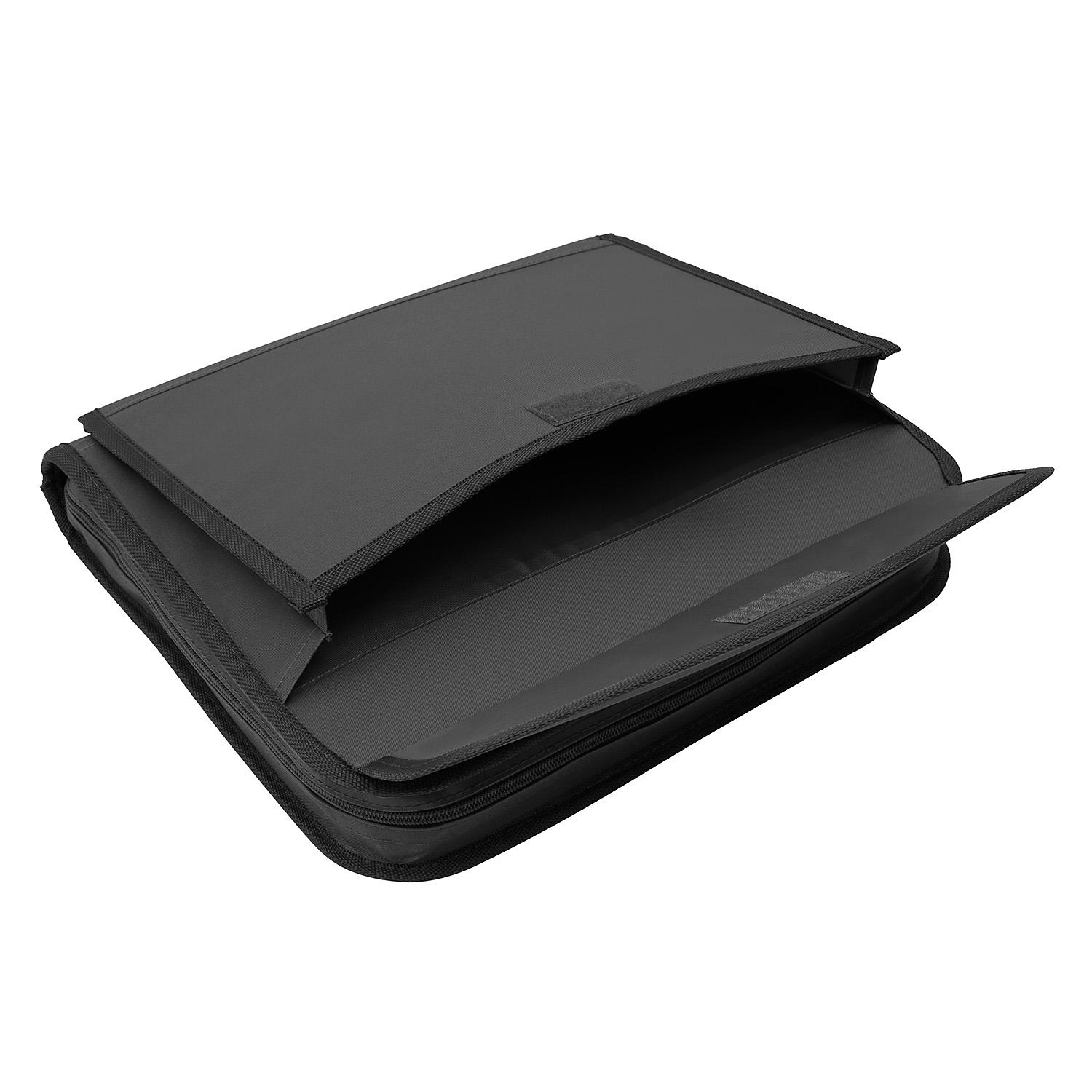 Travelway 3 Ring 1.5 inch Binder with Zipper in Black