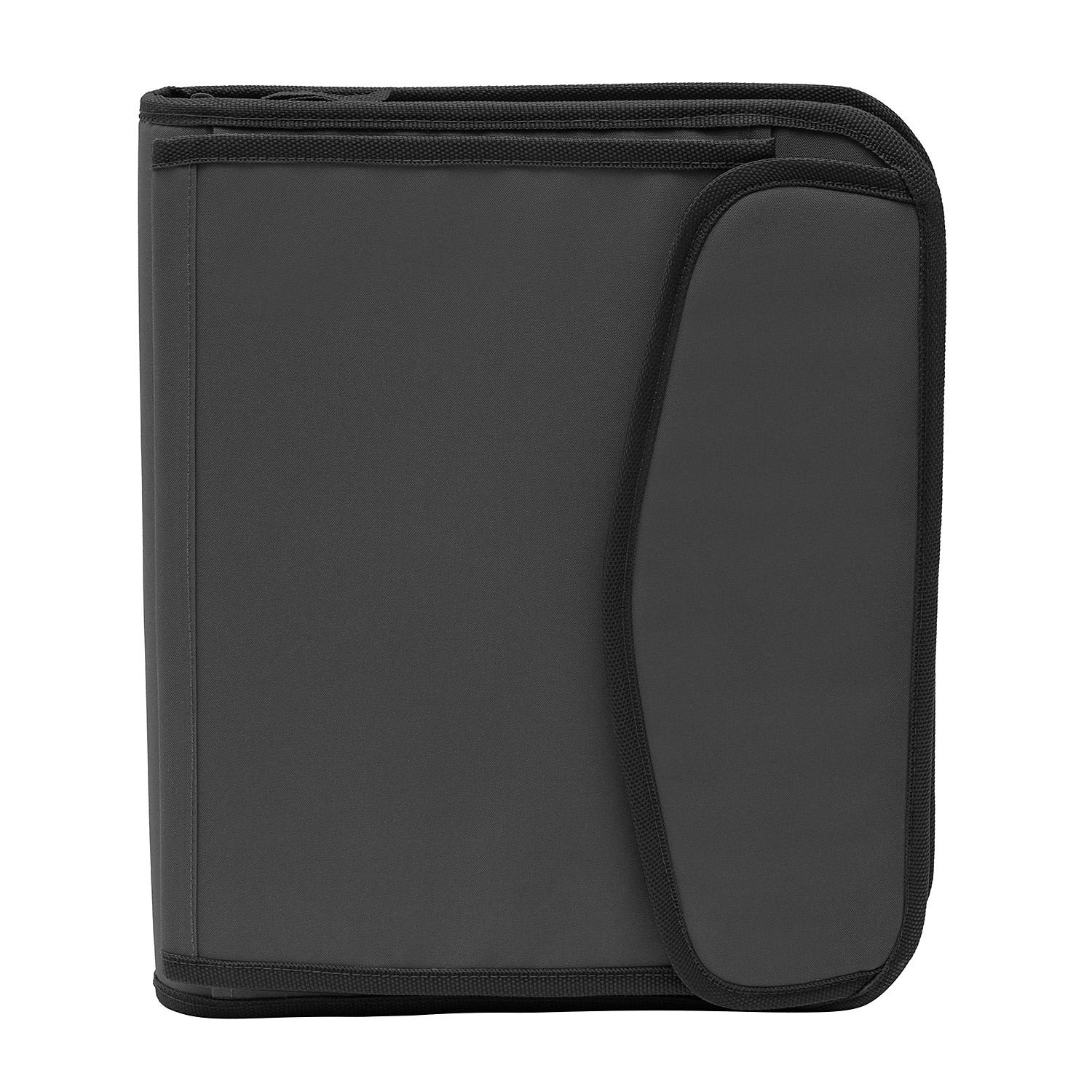 Travelway 3 Ring 1.5 inch Binder with Zipper in Black