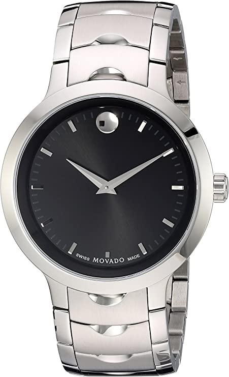 Movado Men's Swiss Quartz Stainless Steel Watch, Color: SilverToned (Model: 0607041)
