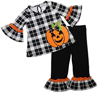 Emily Rose Girls 2Piece Halloween Bell Top & Pants In Black, 2T