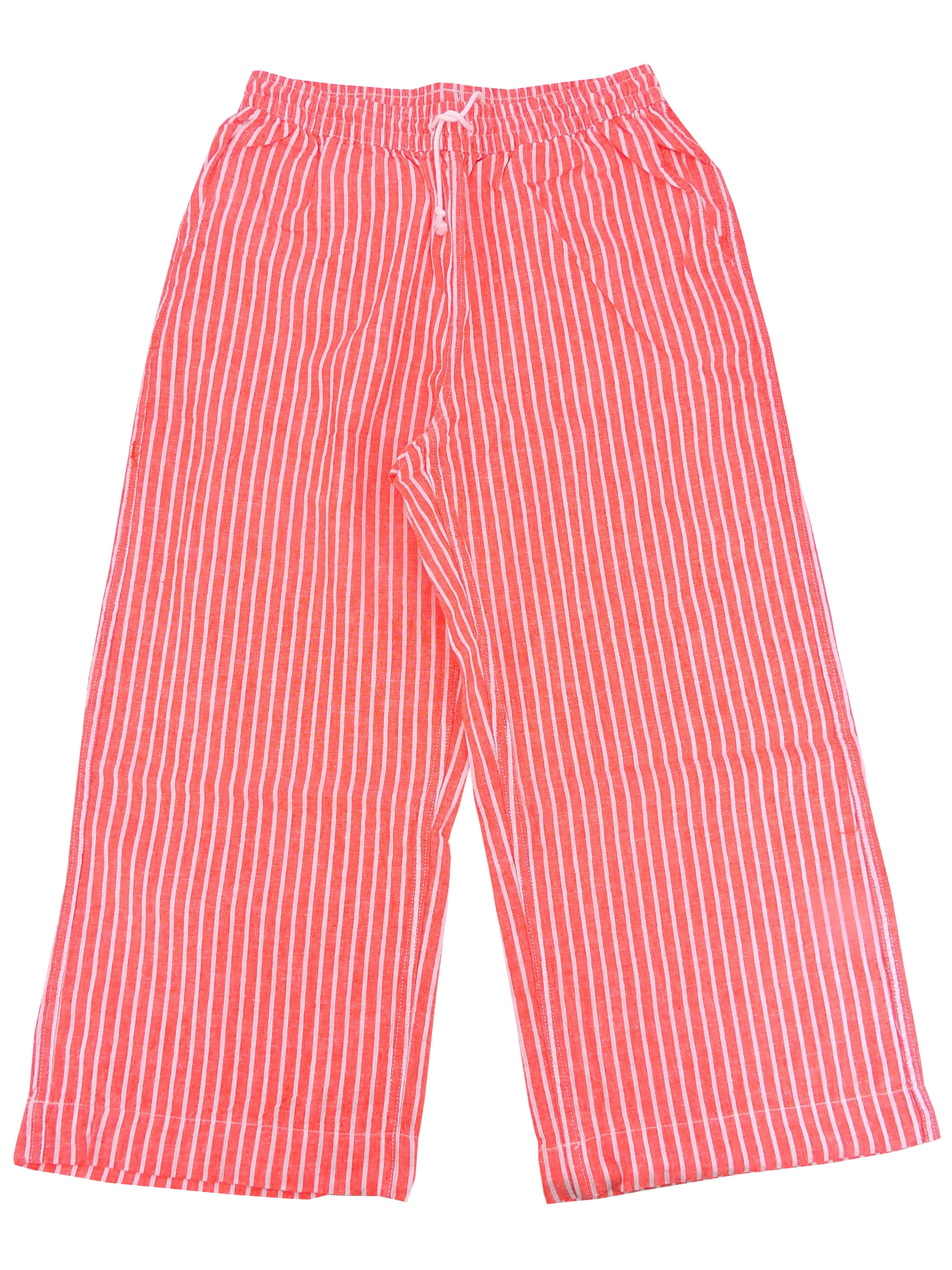 Beach Lunch Lounge Women's Guava Striped Tapered Leg Pants, L