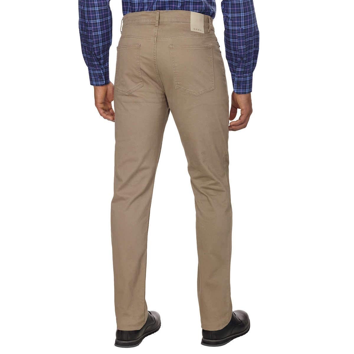 DKNY Men's 5Pocket Bedford Slim Straight Pants, Fallen Rock 32W X 32L