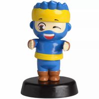 NINJA 4 Inch Bobblehead Dancing Action Ninja Blue