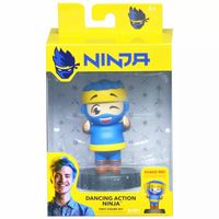 NINJA 4 Inch Bobblehead Dancing Action Ninja Blue