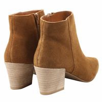 KENSIE Women's Lyden Ankle Boot in Brown, 10